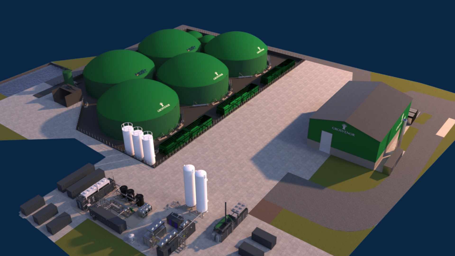HoSt Bioenergy Systems biogas plant for Grosvenor Farms