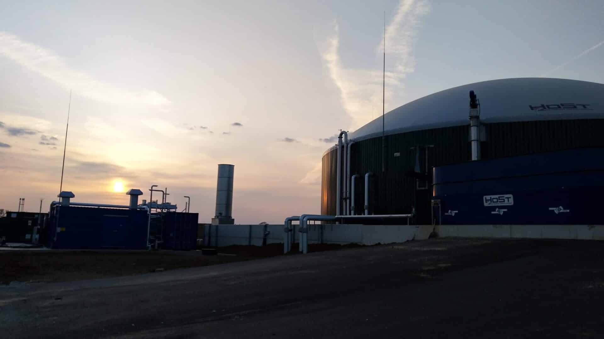 HoSt biogas plant construction - UK