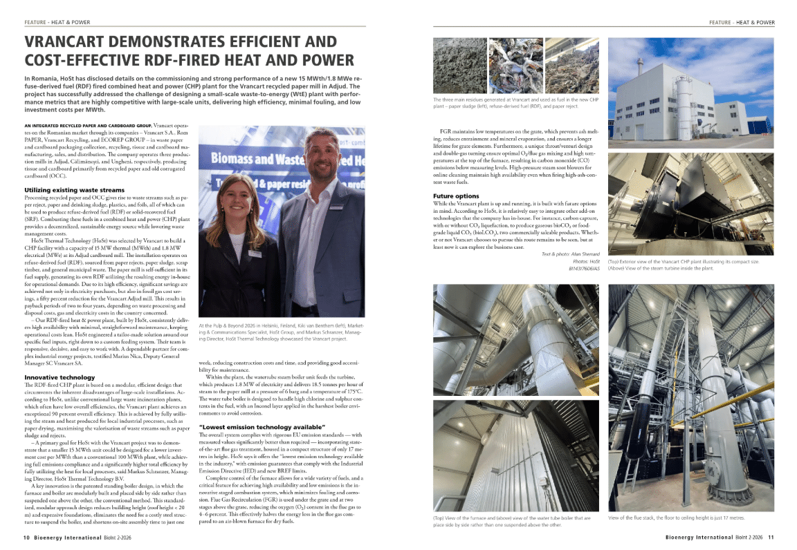 HoSt Bioenergy Systems in Bioenergy International